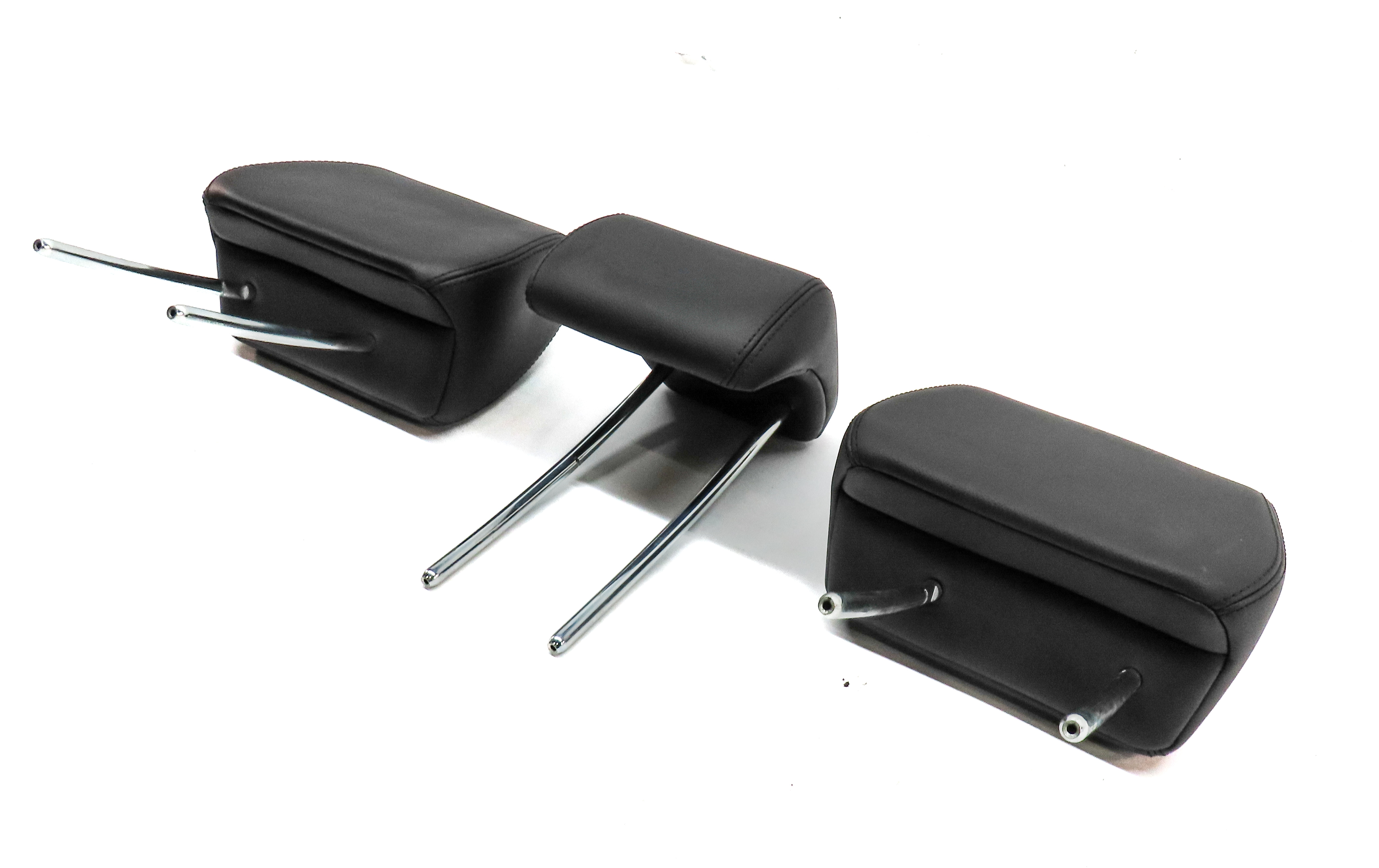 12-15 RANGE ROVER EVOQUE L538 REAR LEFT RIGHT CENTER SEAT HEADREST SET 3 (BLACK) — exact item pictured